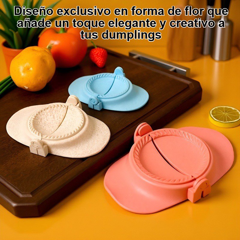 Molde para dumplings con forma de flor