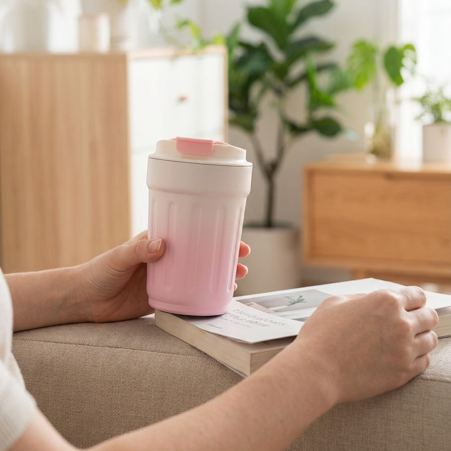 断熱カップの保温・保冷機能イメージ