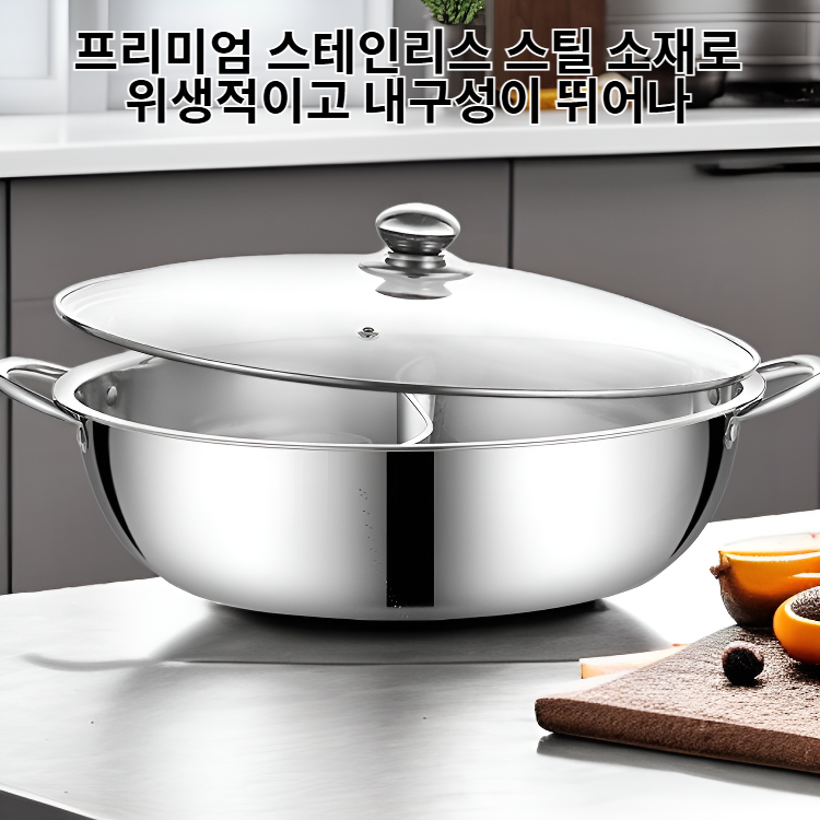 가정용 스테인리스 스틸 이중 칸막이 핫팟