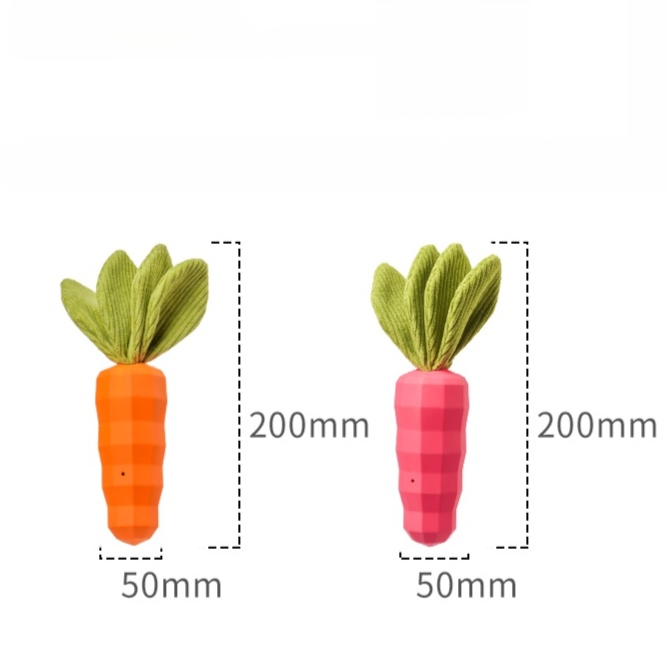 Jouet sonore de carotte