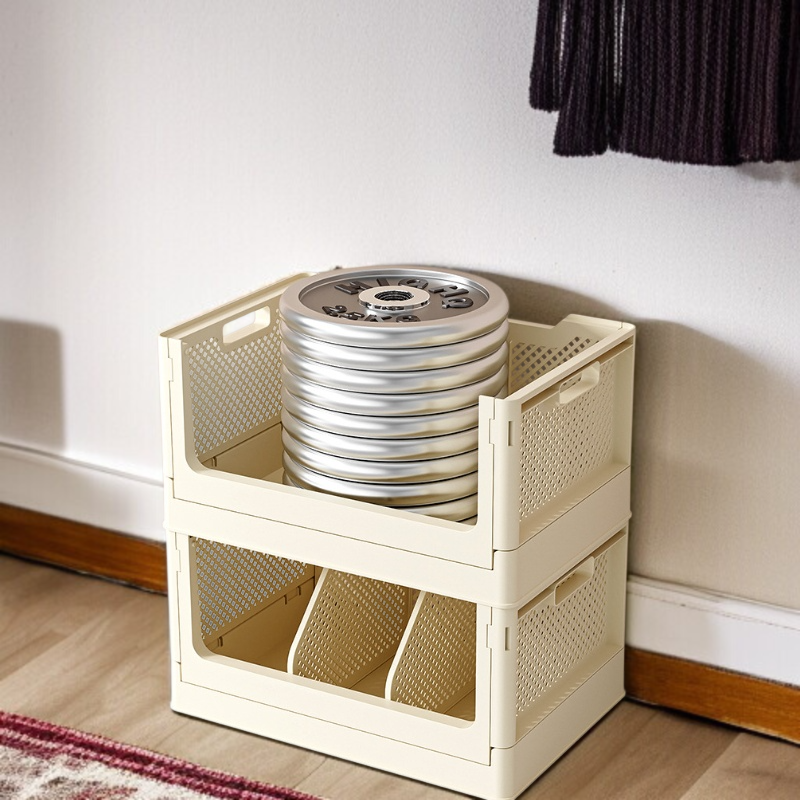 플라스틱 풀리 수납 바구니 다용도 테이블 정리 수납함 접이식 수납함 잡동사니 수납 바구니