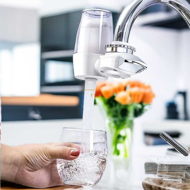 주방 필수품: 활성탄 수도꼭지 필터로 수돗물 정수, 가족 건강 보호