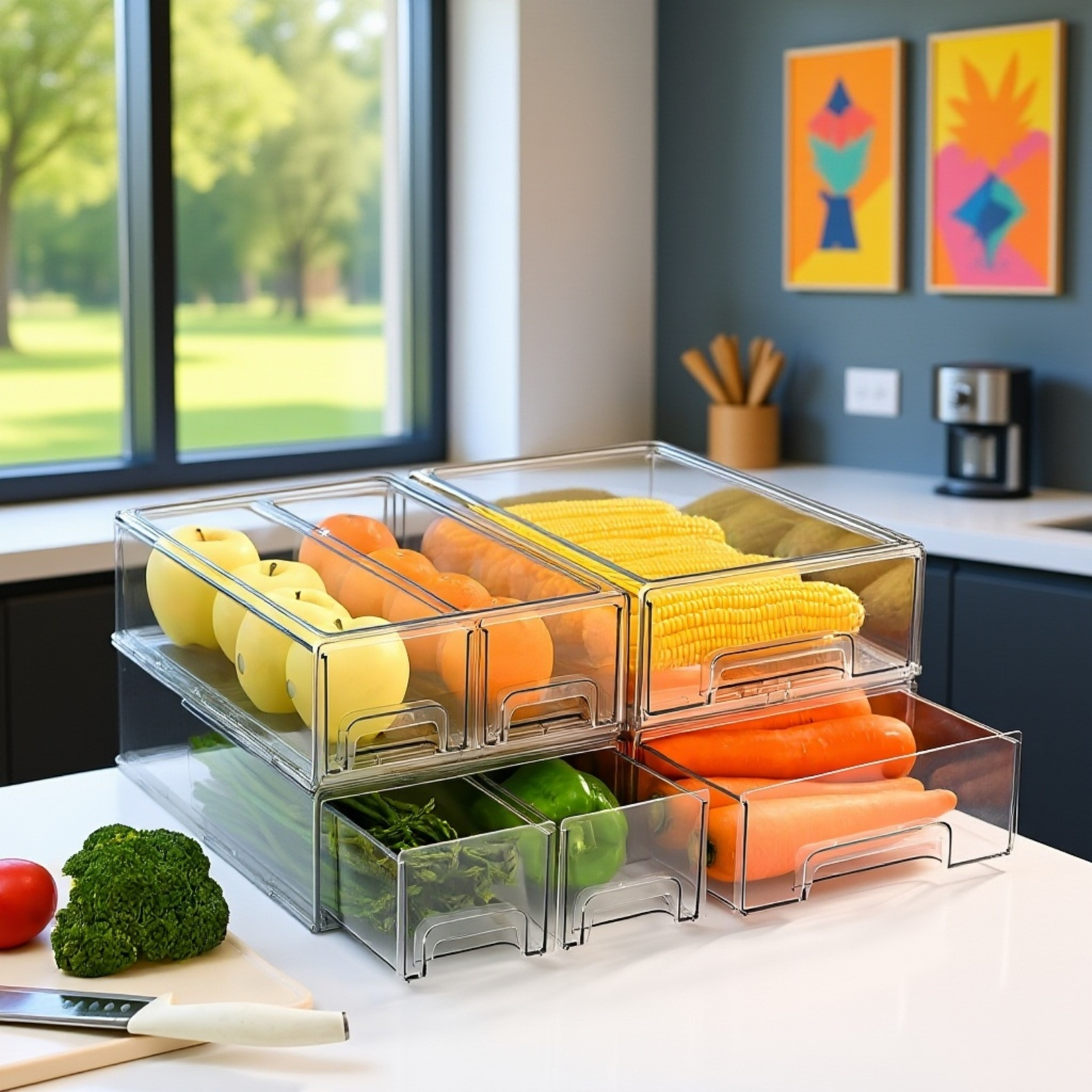 耐用材質廚房保鮮盒細節圖