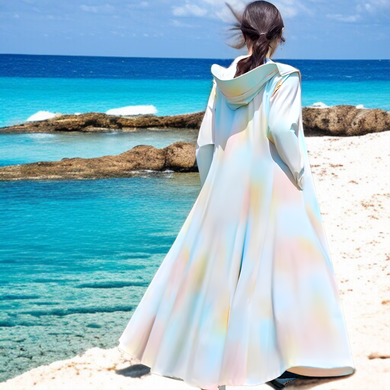 紫外線対策日焼け止め服オリジナルヤーンスーパーロング日焼け止め服全身大つば日焼け止め服アイスシルク通気性UF50+日焼け止め服日焼け止めショール女性