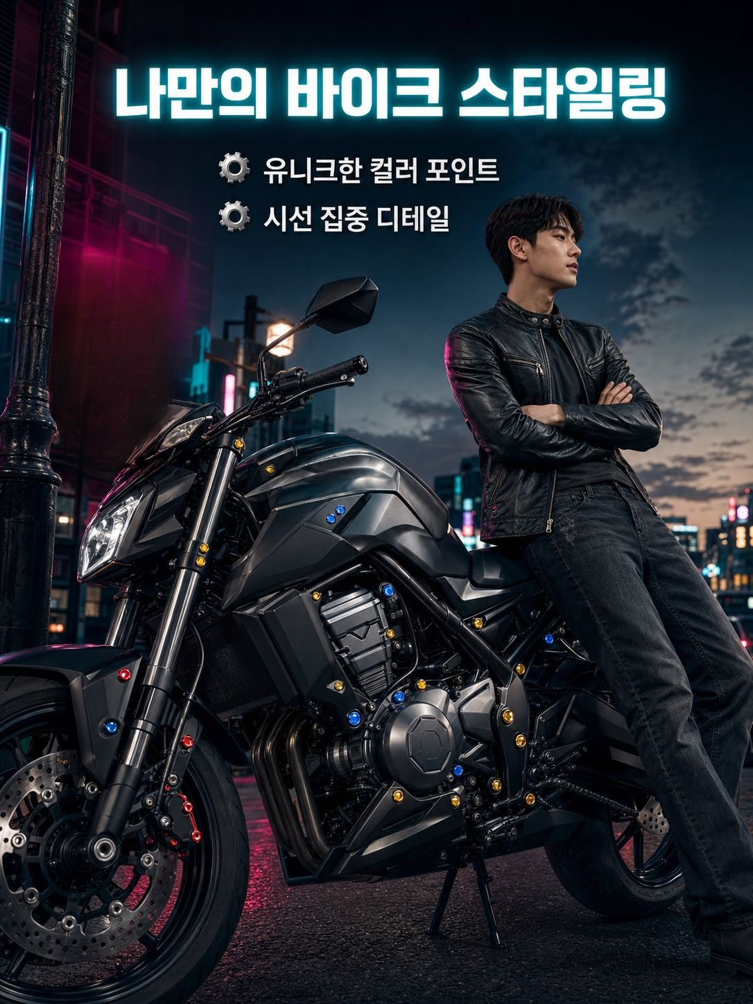 오토바이에 적합한 장식용 나사 헤드 커버