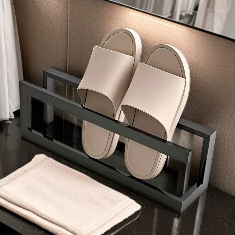 アイアン製のシンプルなスリッパラック、シンプルなリビングルーム、バスルーム、バスルーム、小さな靴ラック、金属製のアメリカンスリッパラック