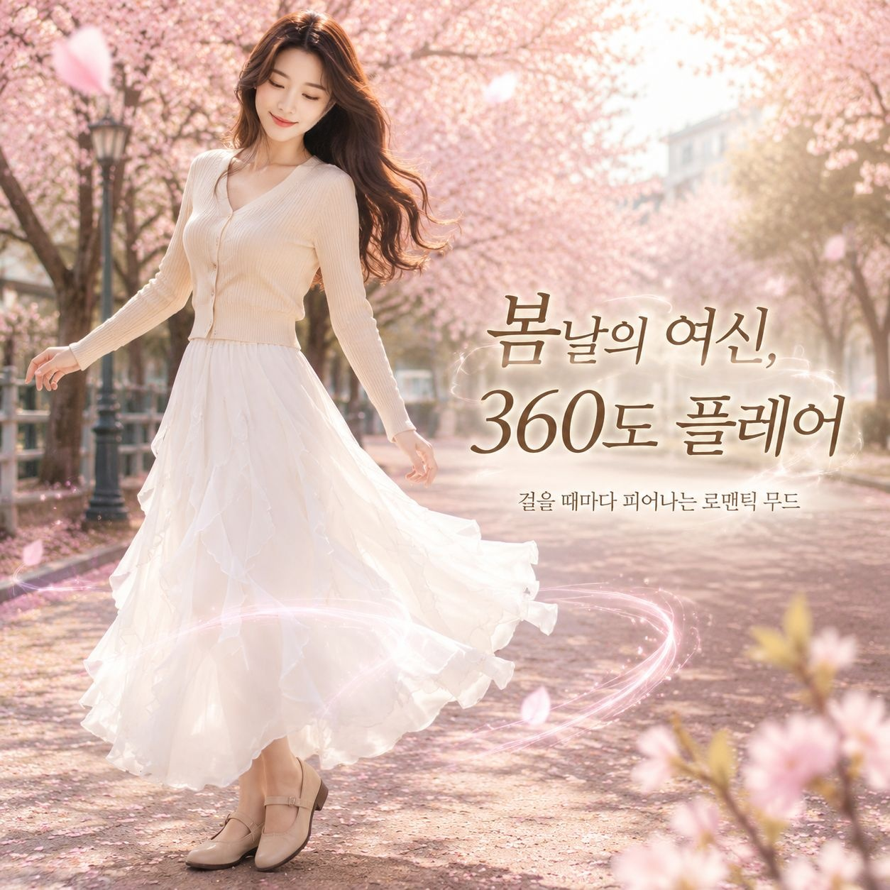  우아한 레이스 프릴 스커트