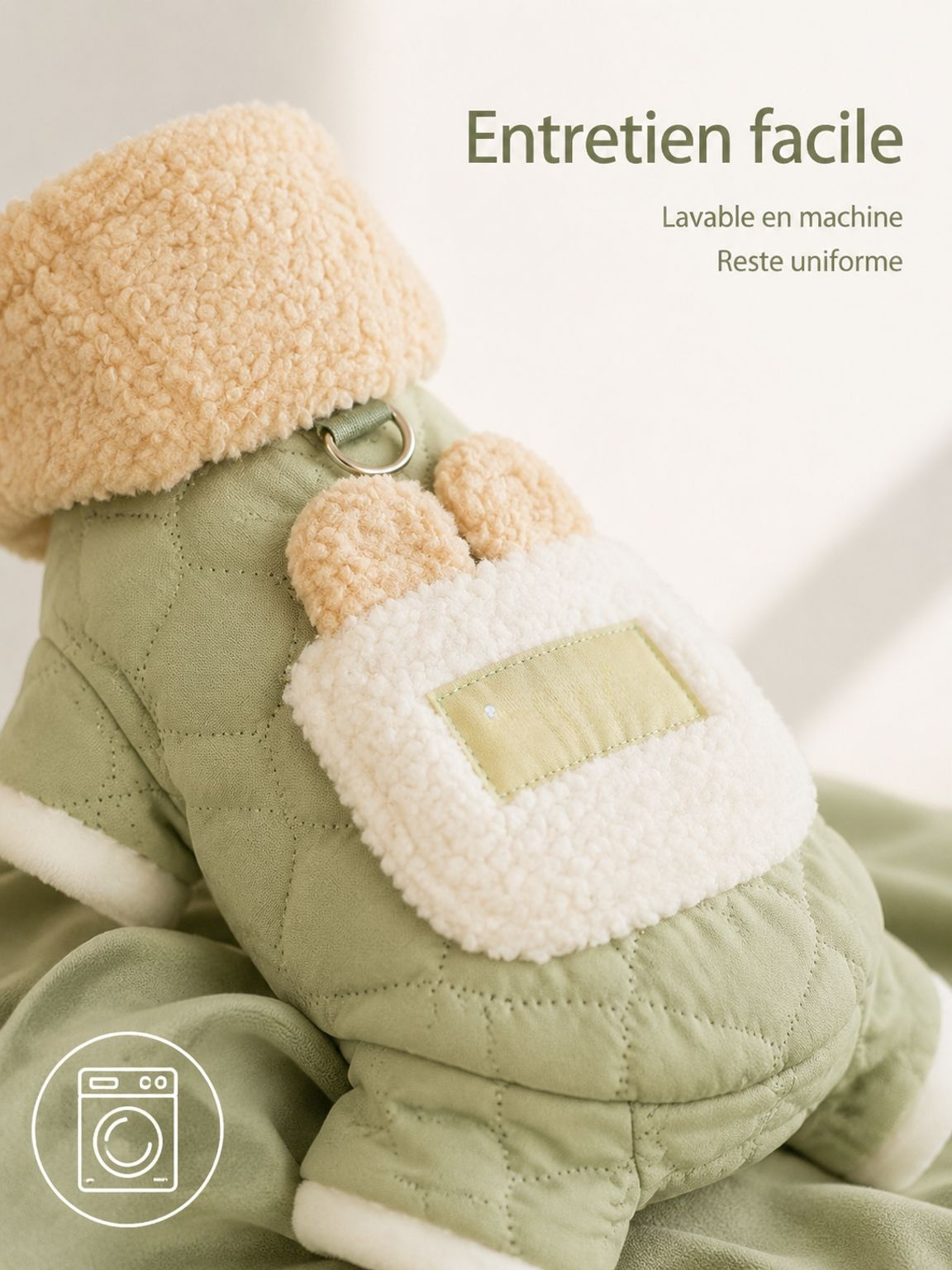 Protection contre le froid pour votre animal avec le manteau en coton Giipet