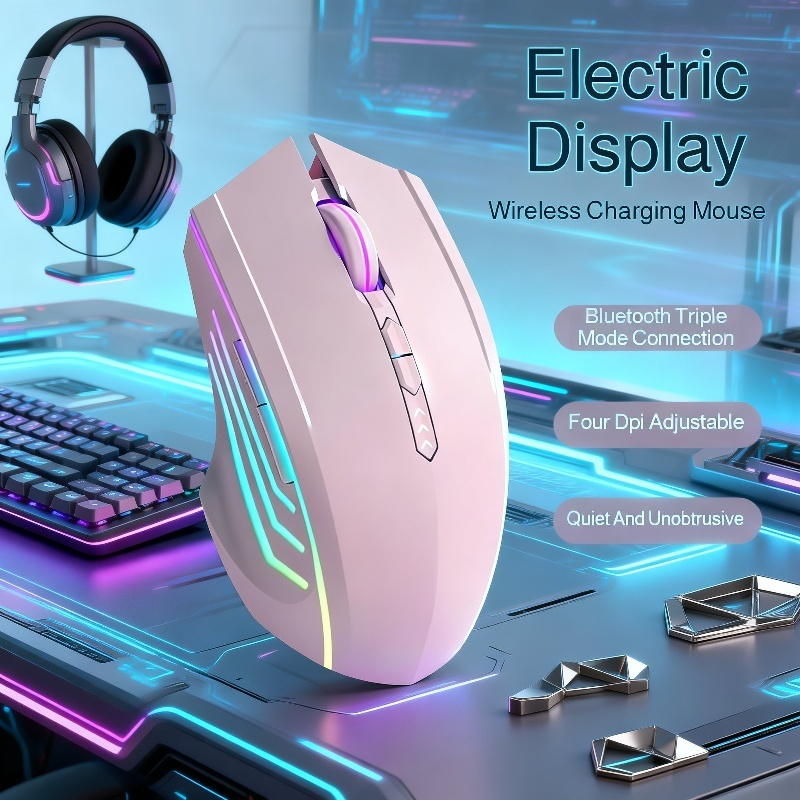 Wireless Bluetooth Mute Mouse Rechargeable Laptop Gaming Mouse