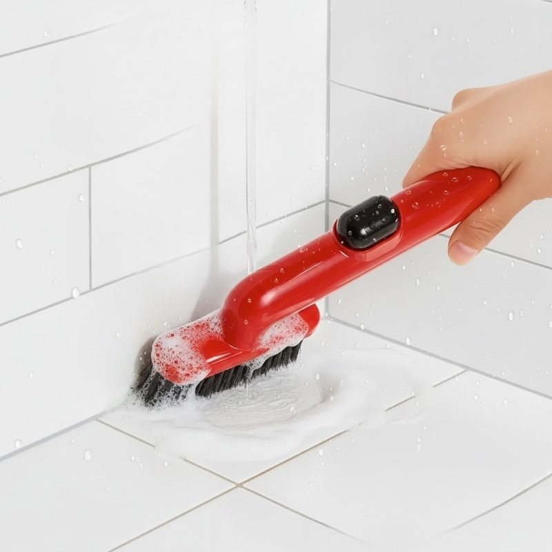 세제 저장 기능이 있는 욕실 틈새 청소 브러시