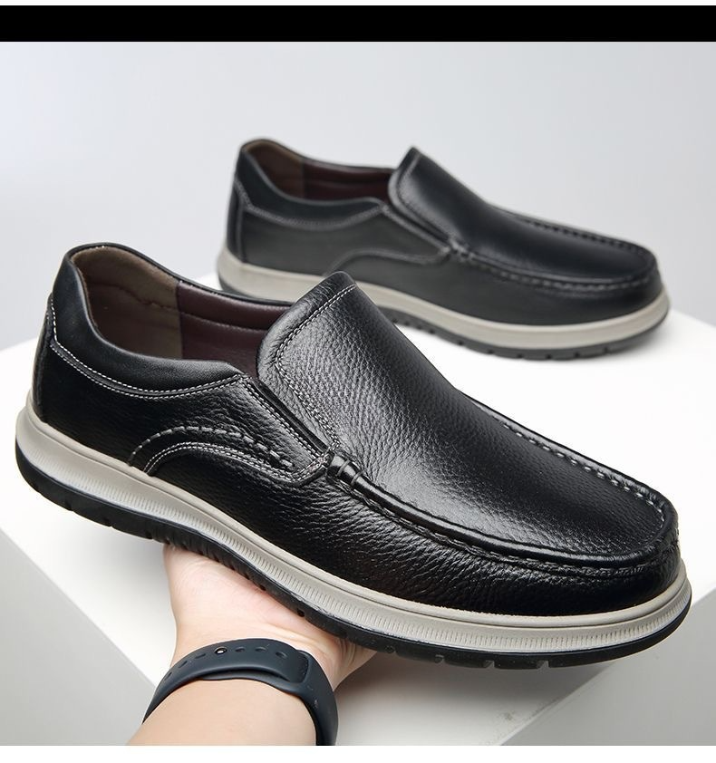 Atmungsaktive Herren Lederschuhe aus Sojabohnen für Business und Freizeit