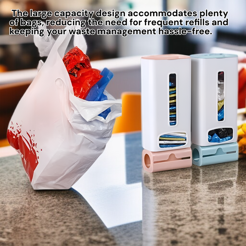 Kitchen Wall-mounted Trash Bag Organizer Plastic Bag Dispenser