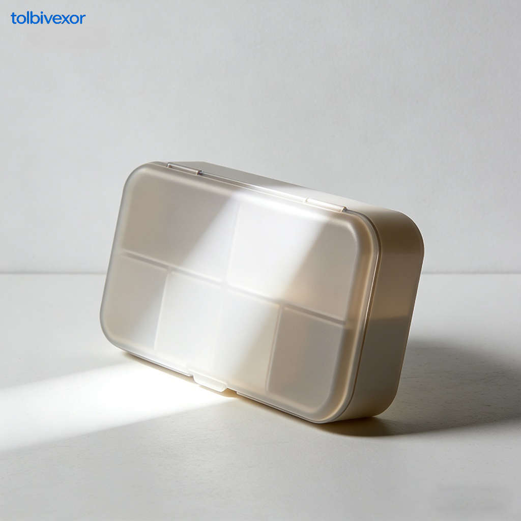 Light-proof portable pillbox