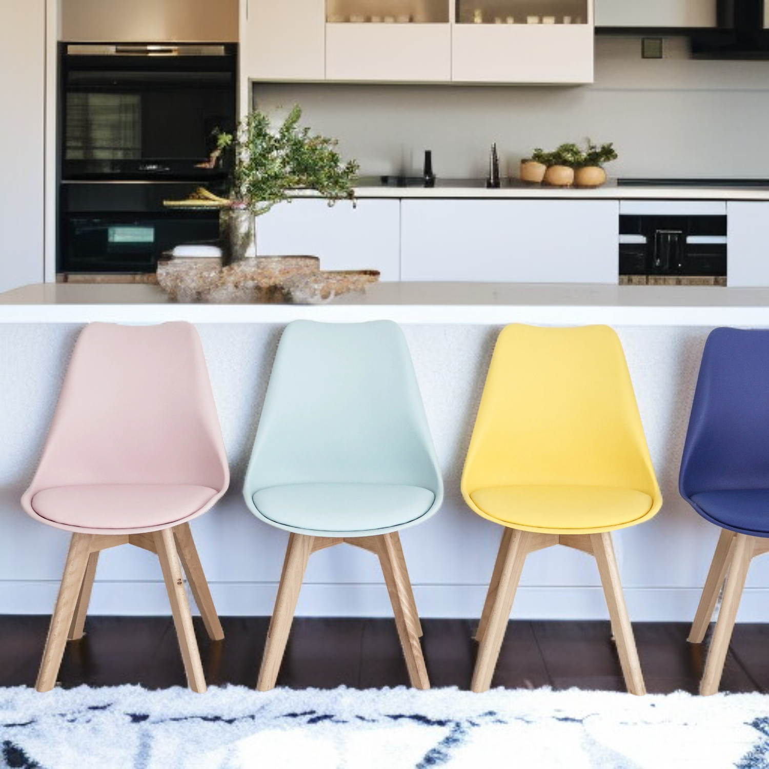 미니멀리즘 원목 의자