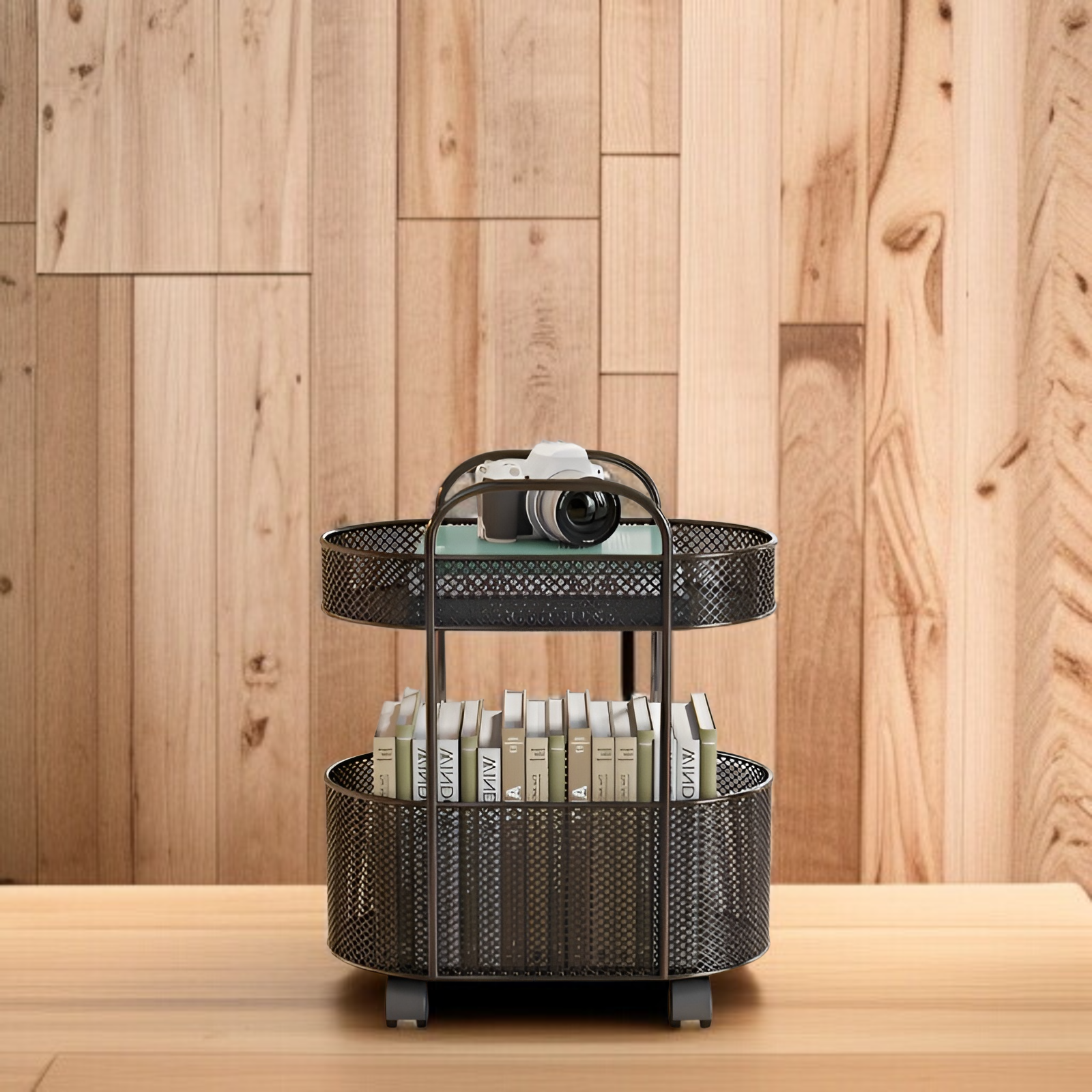 Under the table book storage box with wheels movable book box book children storage bookshelf studen