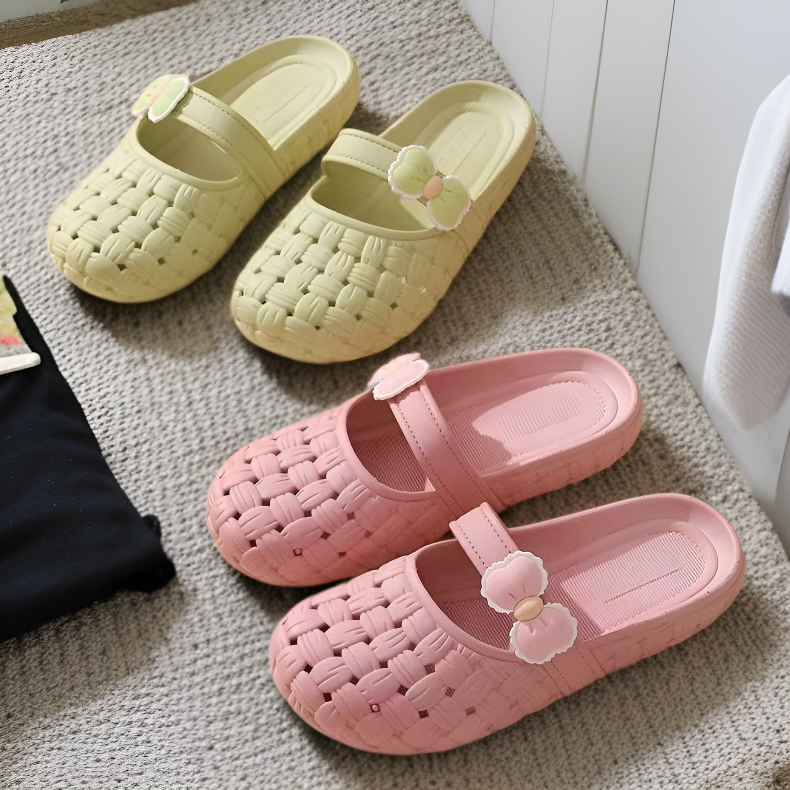 미끄럼 방지 부드러운 여성용 욕실 슬리퍼 통기성 샌들