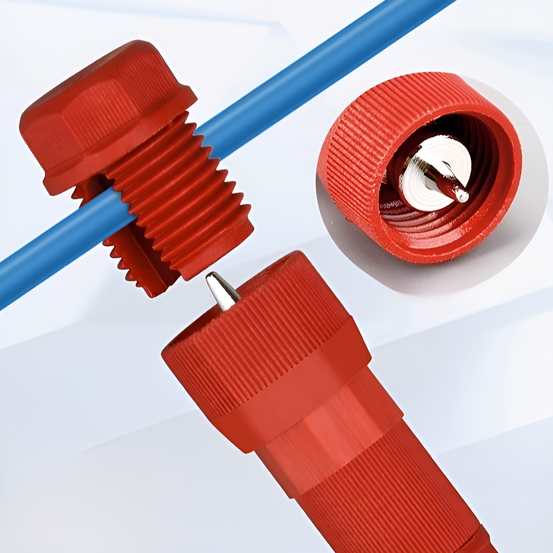 ストリップ不要のピアスクイックコネクタ