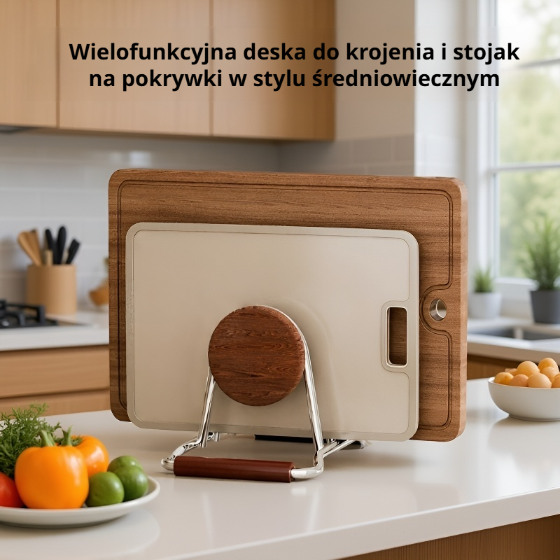 Stojak na deski do krojenia ze stali nierdzewnej do kuchni 