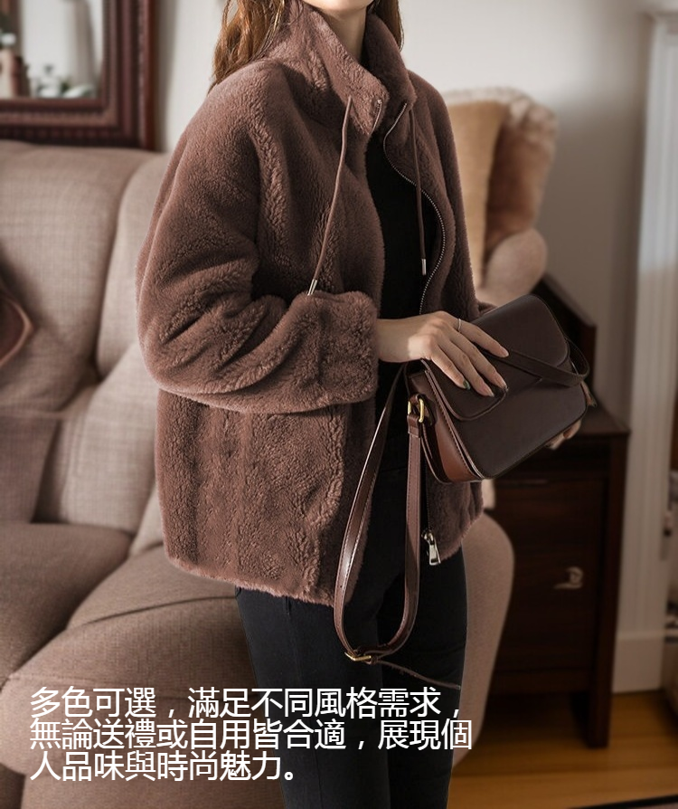 雙面珊瑚絨保暖開衫細節特寫