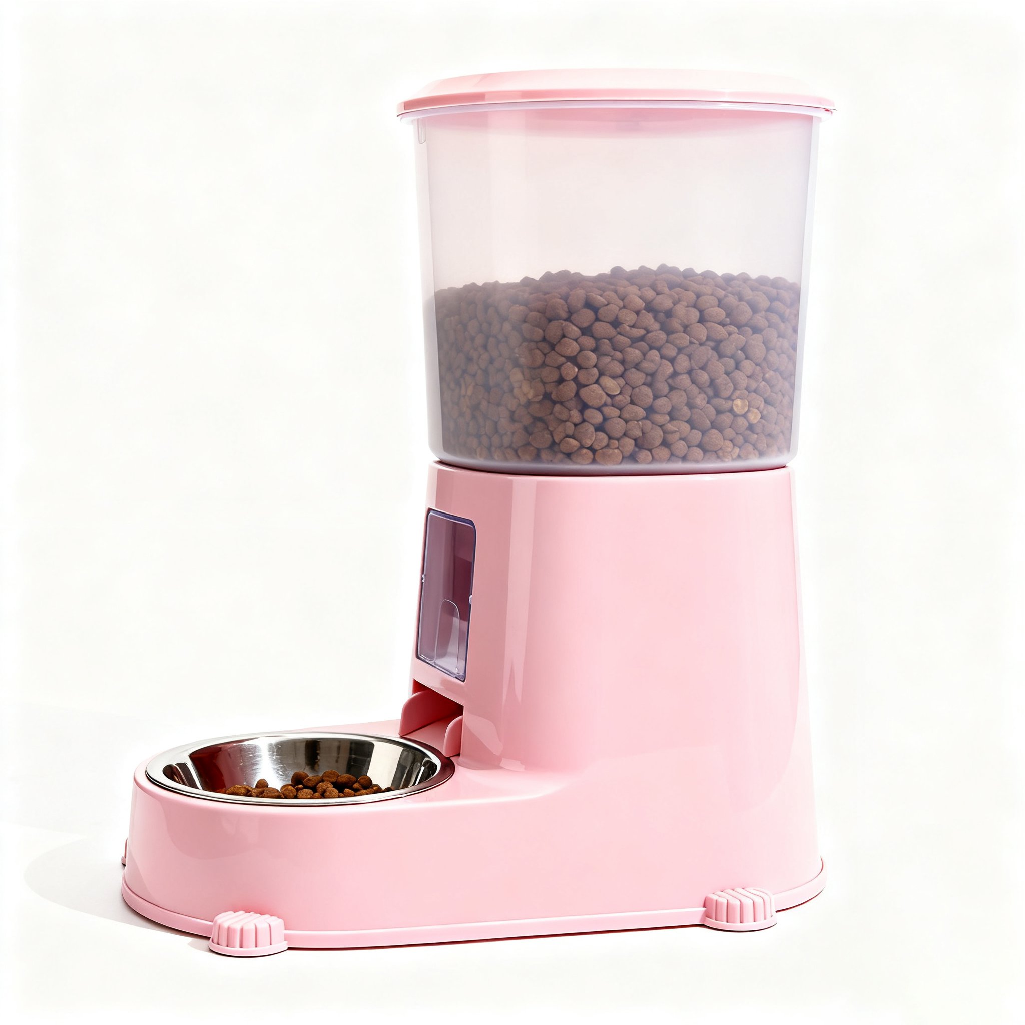 고양이 자동 급식기 급식 장면