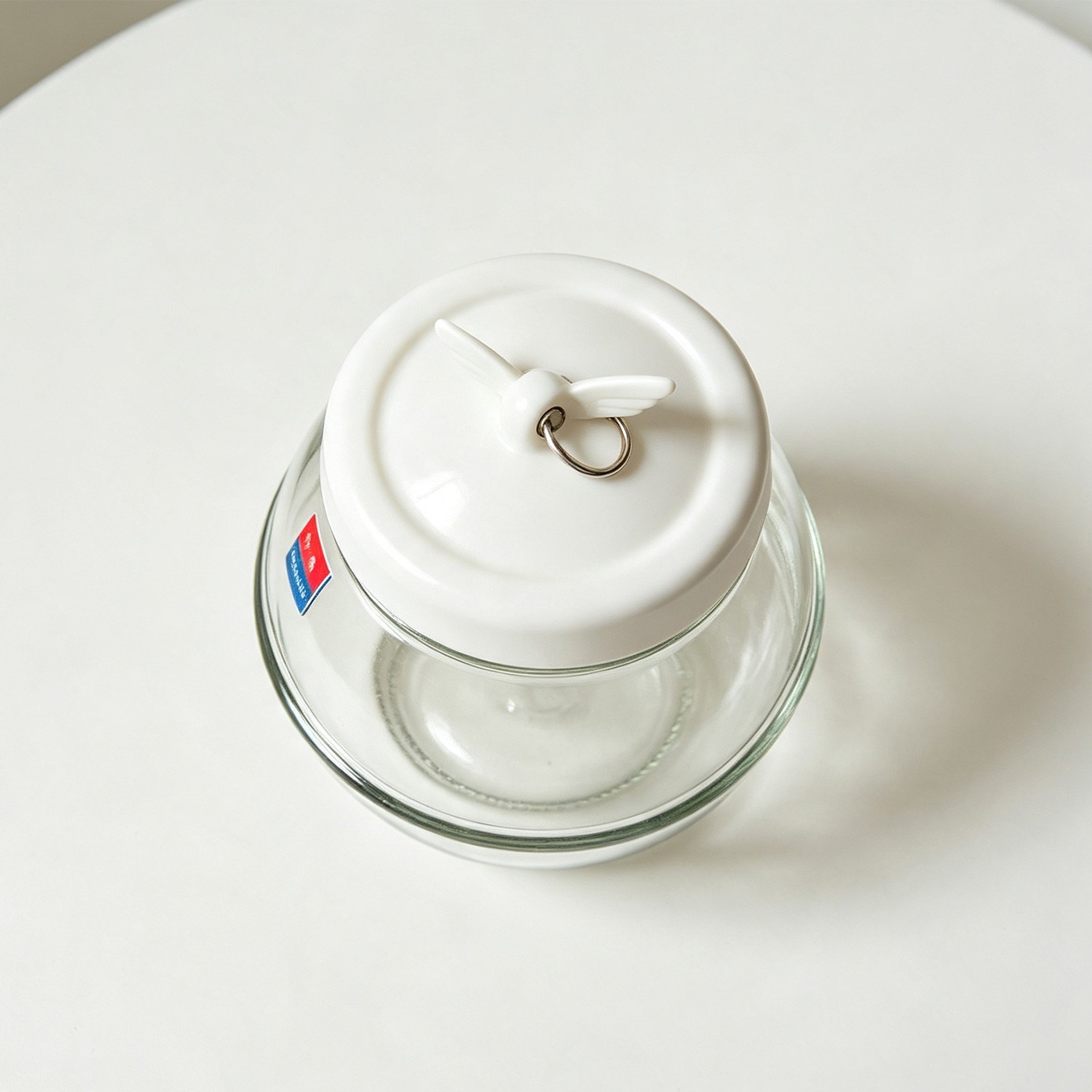 Angel Wings Glass Sealed Jar