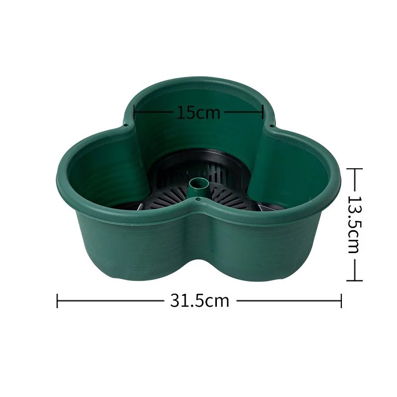 Petals vertically stackable plastic tower pot flowerpot