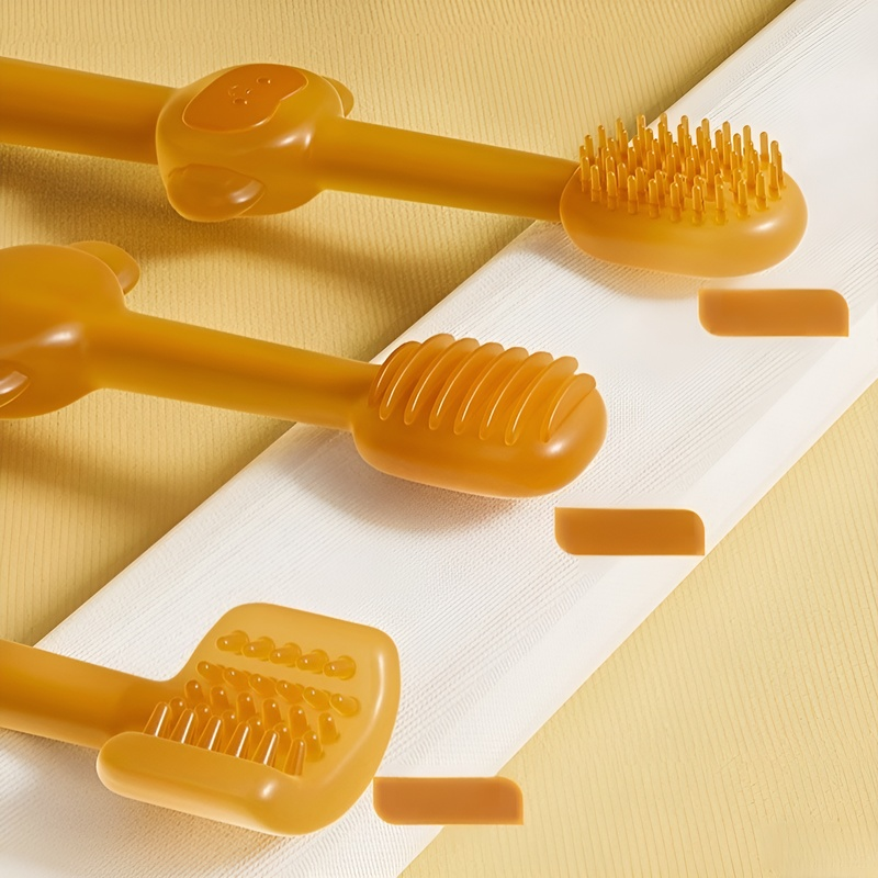 애완동물용 부드러운 실리콘 칫솔