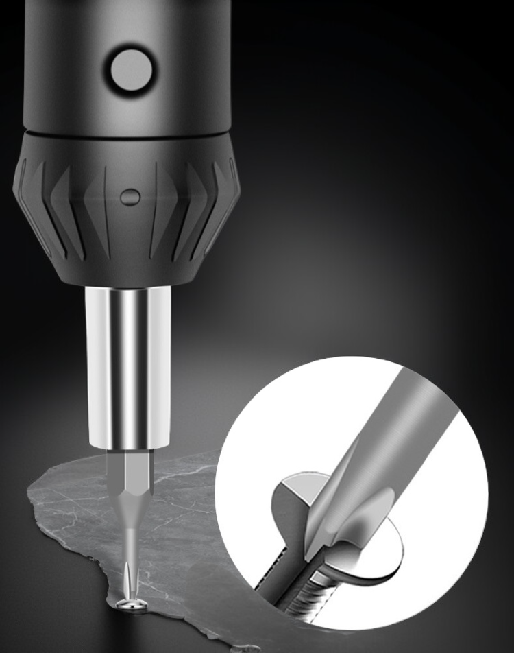 Tragbares Schraubendreher Set mit verschiedenen Bits