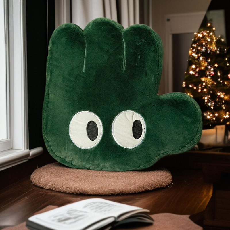 Urocza poduszka z dużą powieką, ozdoba na palec, mata tatami