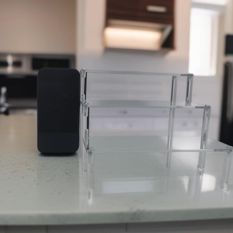 2 & 3 Tier Clear Acrylic Shelf Perfume and Cologne Display Stand