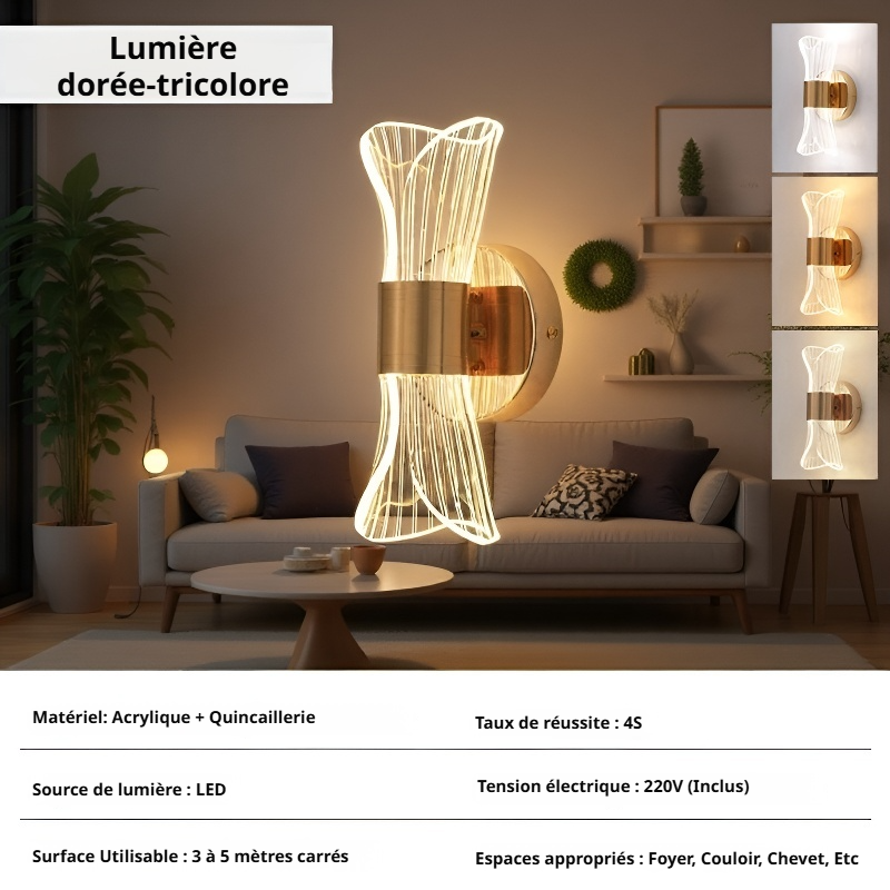 Installation facile d'une applique murale design