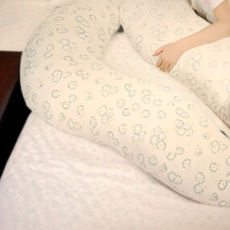 여성·남성용 아이스 실크 롱 필로우 임산부 사이드 슬리핑 다리 쿠션 침대 등받이