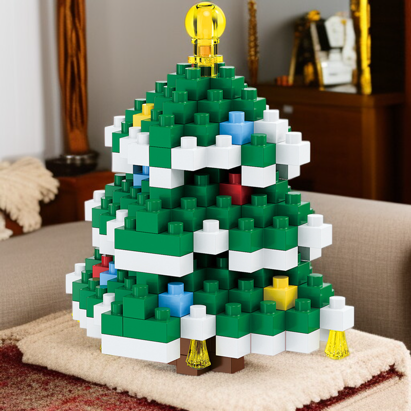  크리스마스 블록 두뇌 발달 장난감