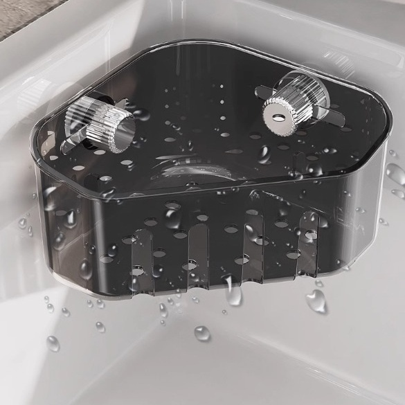 家用廚房吸盤水內置物架壁掛多功能抹布濾水架子水龍頭海綿收納