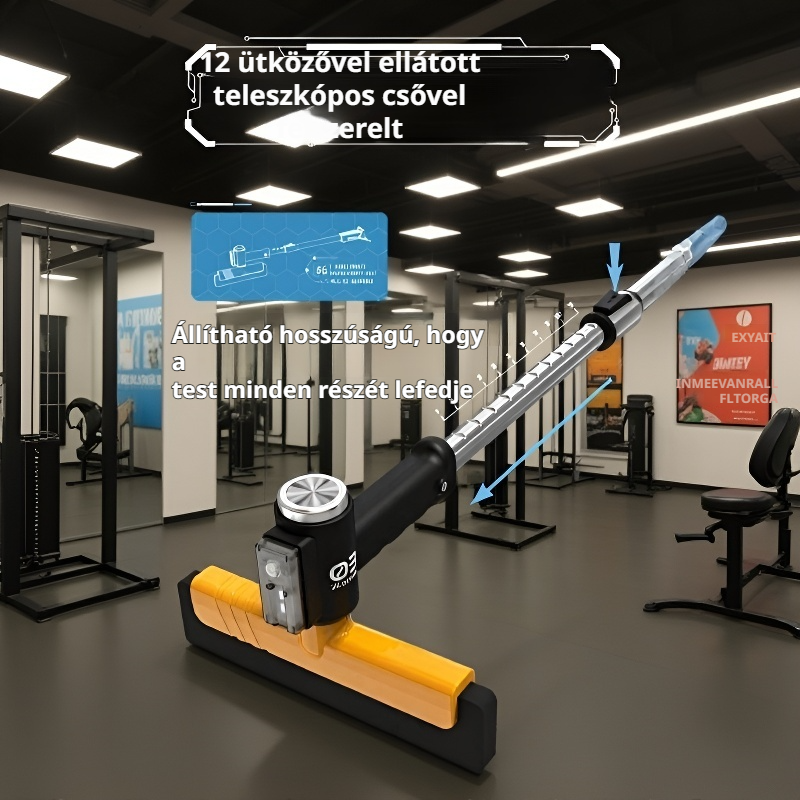 360 fokban forgatható jégkaparó működés közben