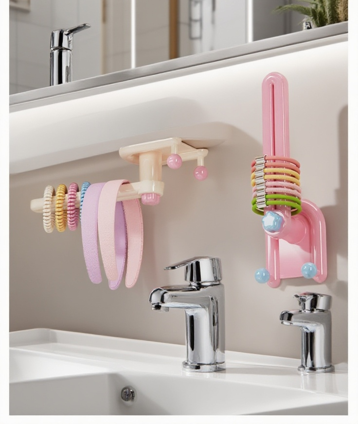 후크로 간편하게 거는 수납 선반