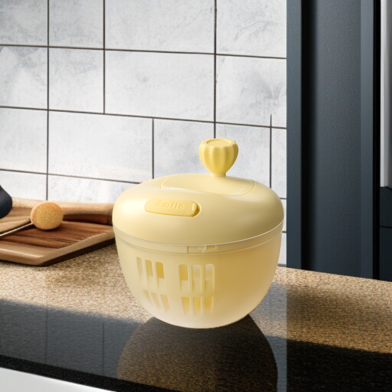 サラダ野菜乾燥機 家庭用排水乾燥機 果物 手動 水かご キッチンツール 野菜洗い桶 工芸品