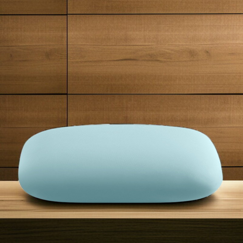 Cojín refrescante y absorbente para siestas, diseño ergonómico curvo, soporte ancho
