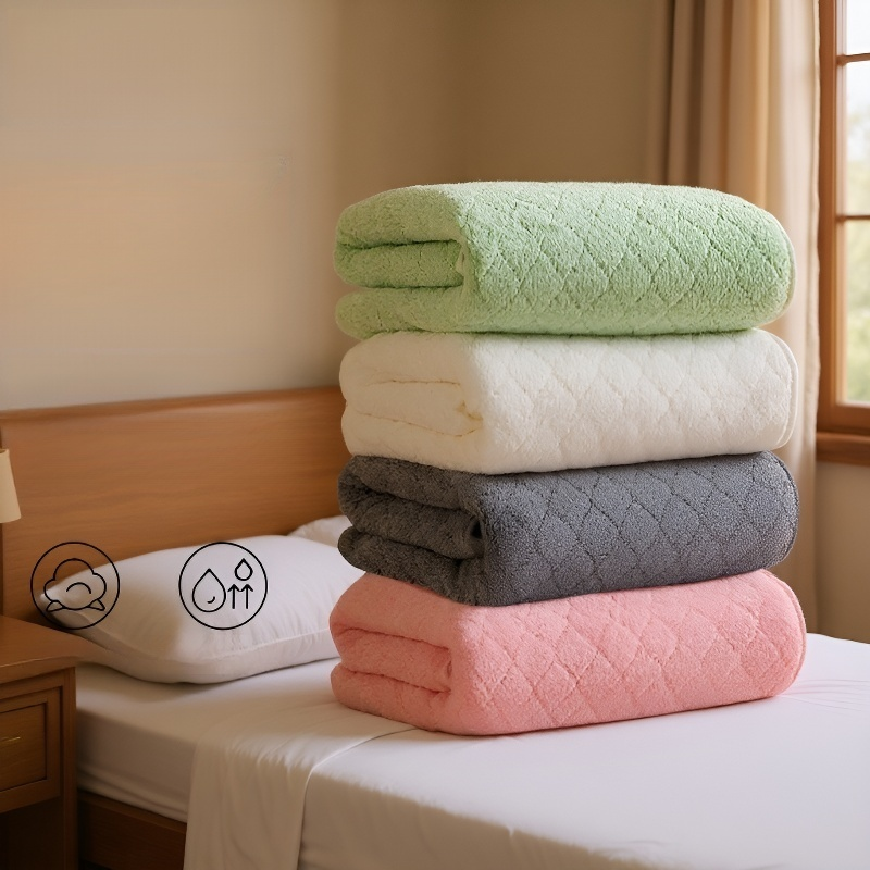 두꺼운 산호 양털 흡수 타월