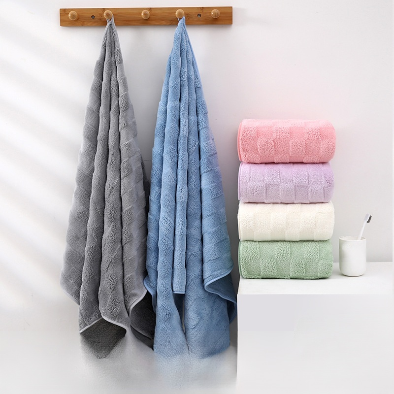 Absorbent Thick Coral Velvet Bath Towel