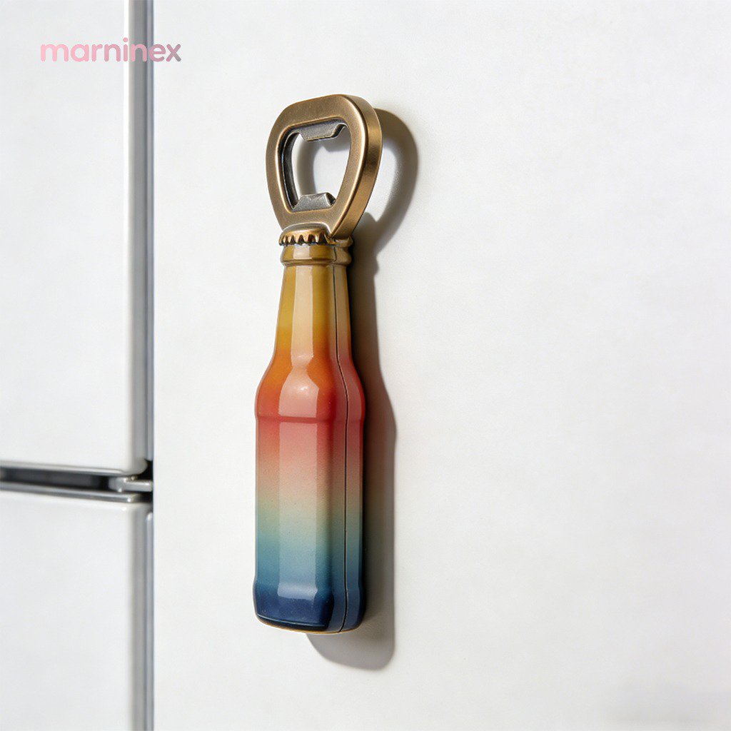 Abridor de botellas magnético creativo para refrigerador (3 piezas)