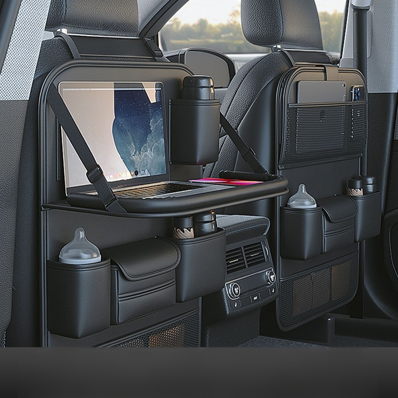 가죽 접이식 수납 가방 다용도 식탁 의자 등받이 수납 가방 자동차 시트 접이식 수납 가방 자동차용 다용도 접이식 수납 가방