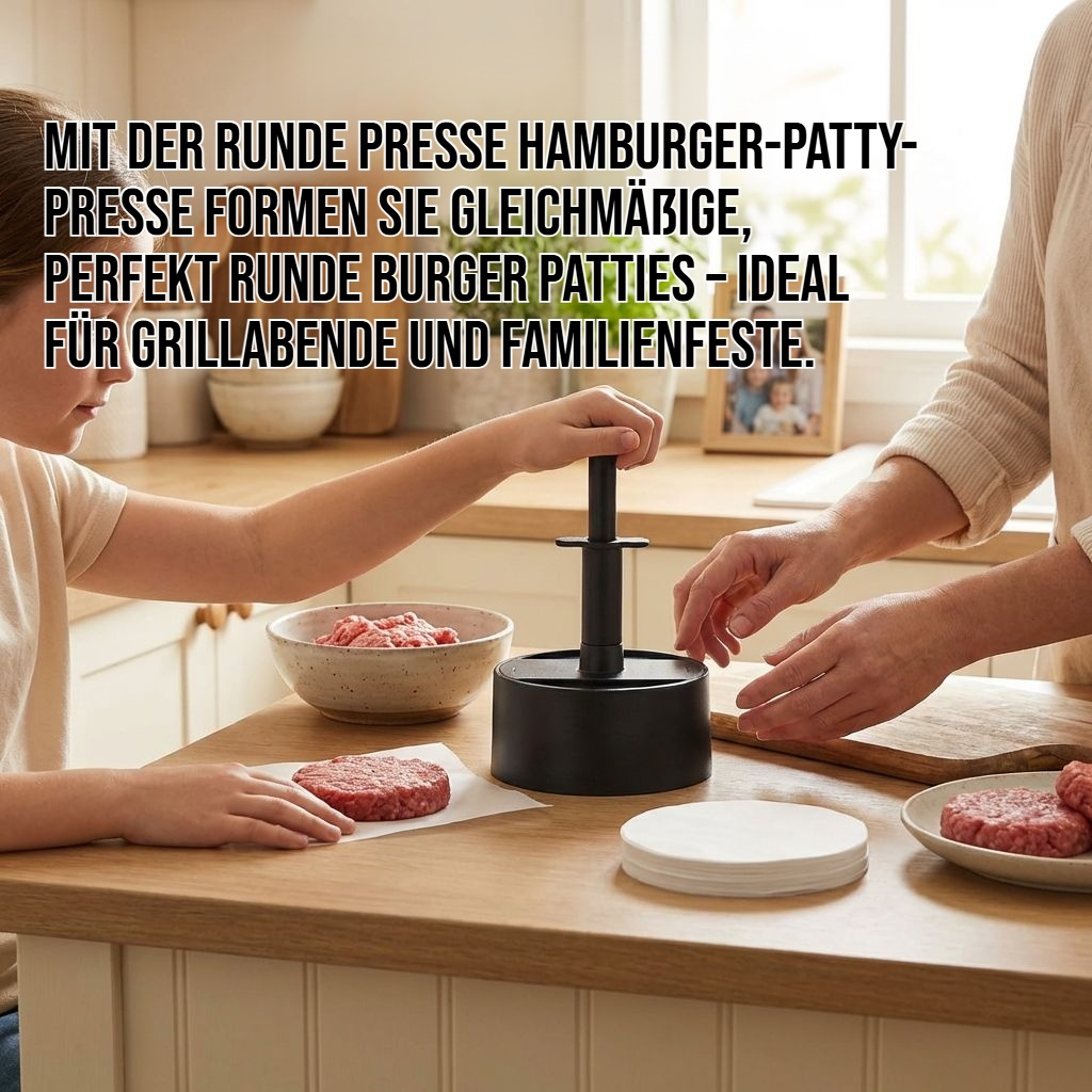 Runde Presse Hamburger-Patty-Presse