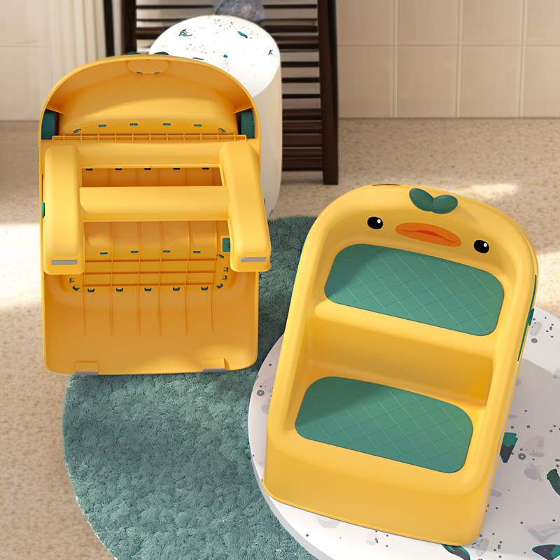Kids Washbasin Footstool, Toddler Bathroom Step Stool, Baby Hand Washing Ladder