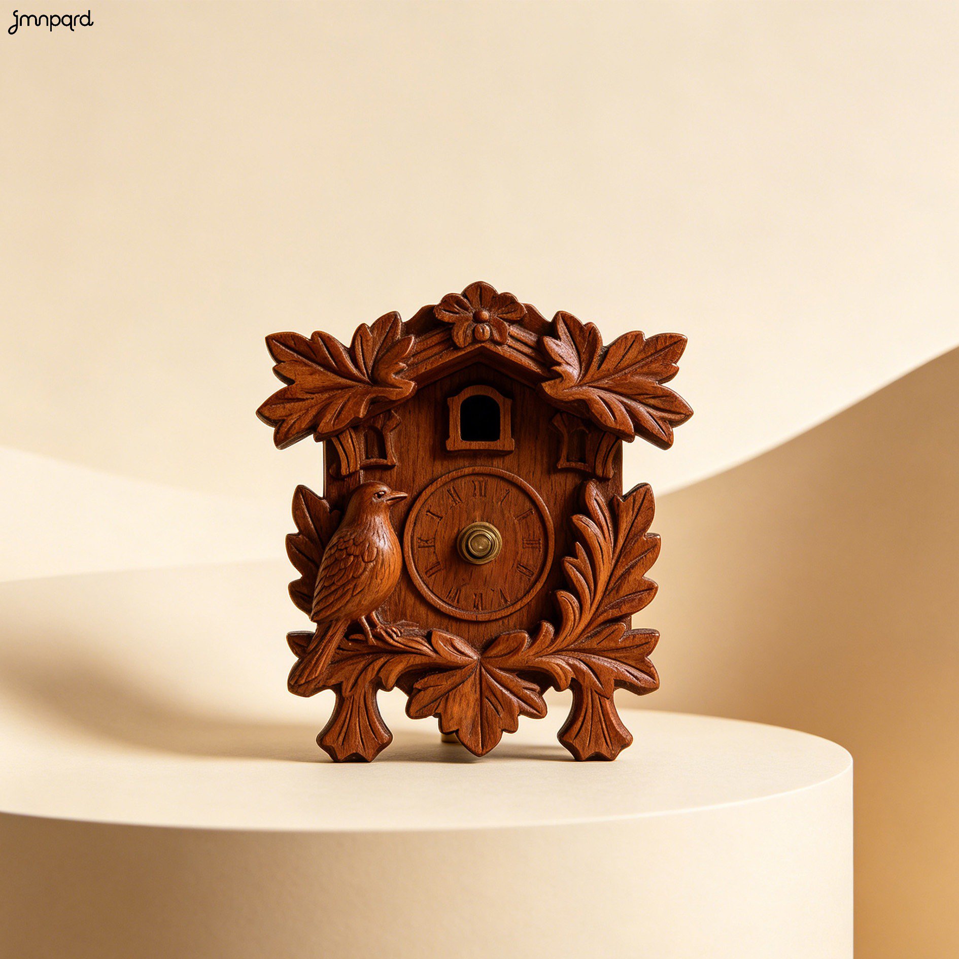Adornos decorativos minimalistas en mesa de centro