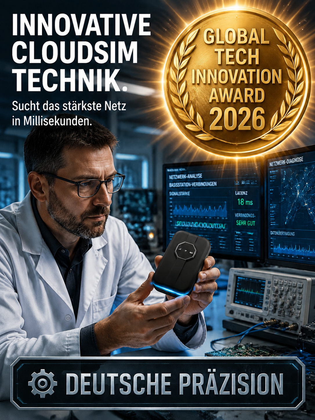 【Kein SEPA-Mandat erforderlich】Tragbares Satelliten-WLAN✨100% Abo-frei✨