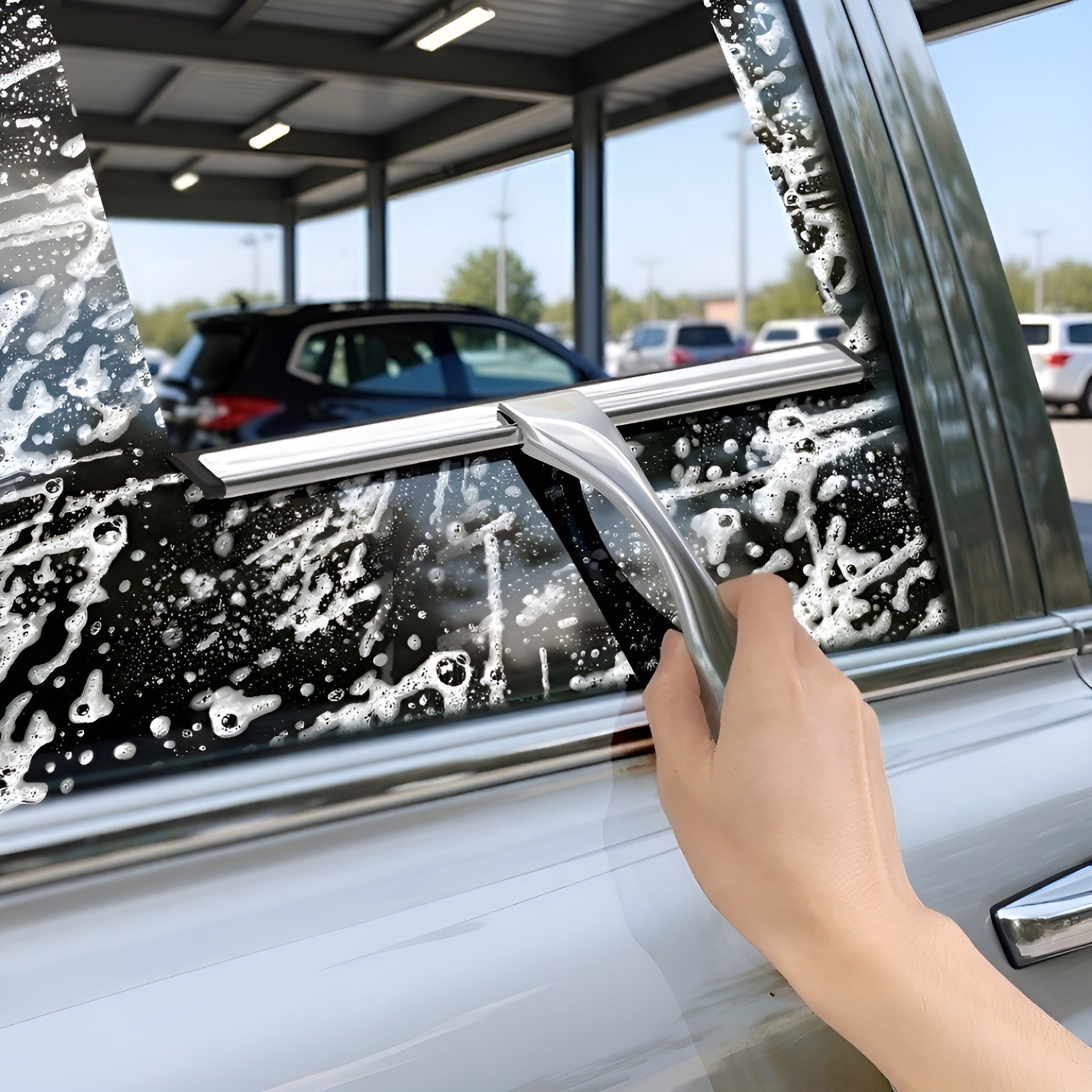 浴室ガラス用ステンレス製ワイパーブレード