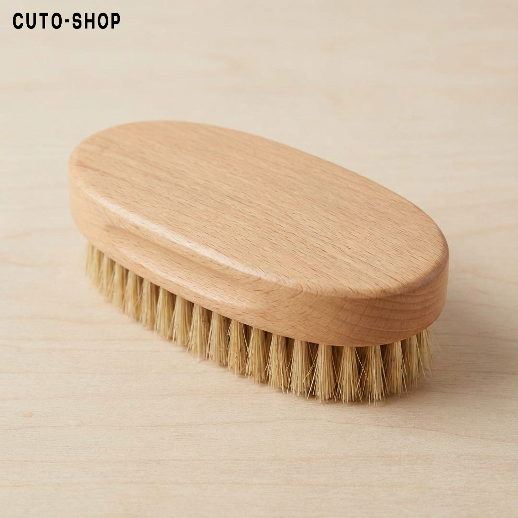 Cepillo de baño de madera natural para exfoliación