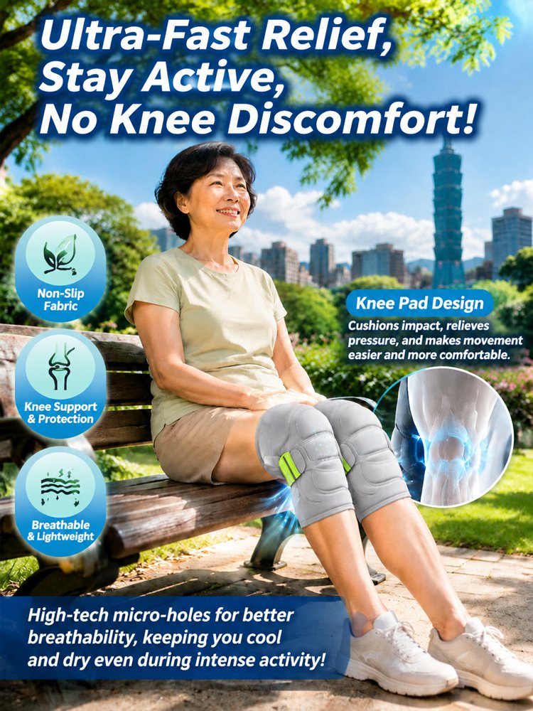 No-Slip, No-Binding Meniscus & Patella Knee Brace
