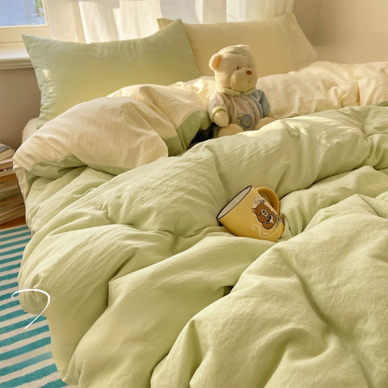 Housse de couette en coton pur, confort visuel pour un sommeil paisible